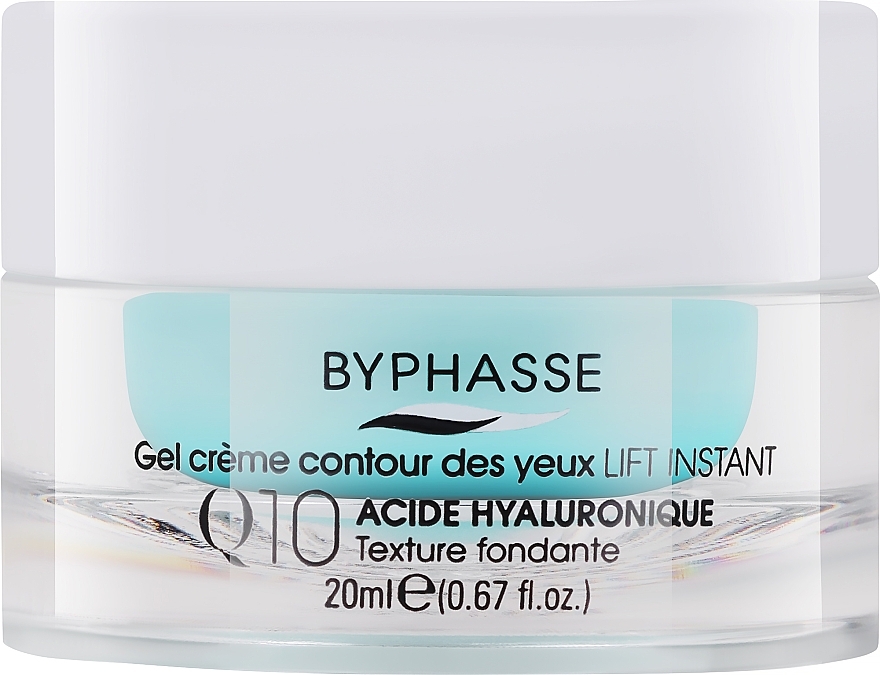 Byphasse Gel crème à l'acide hyaluronique et coenzyme Q10 pour contour des yeux