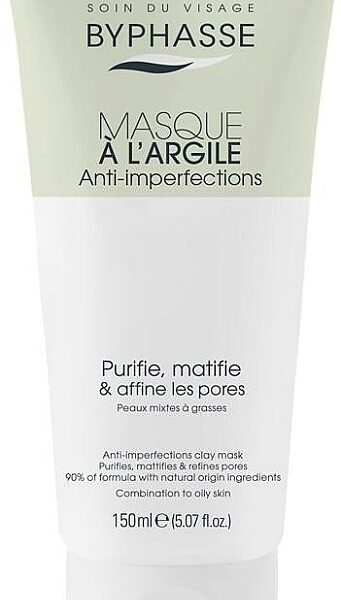 Byphasse Masque À L’Argile Anti-Imperfections 150 ml Peaux Mixtes À Grasses