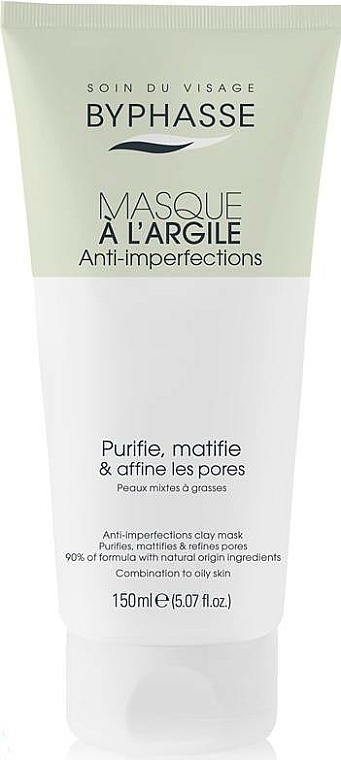 Byphasse Masque anti-imperfections à l'argile pour visage
