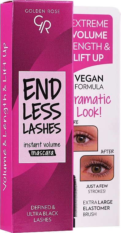 Golden Rose End Less Lashes Instant Volume Mascara