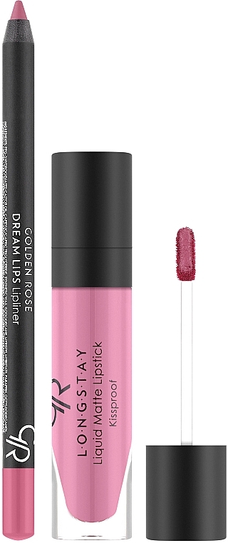 Golden Rose Matte LipKit Blush Pink