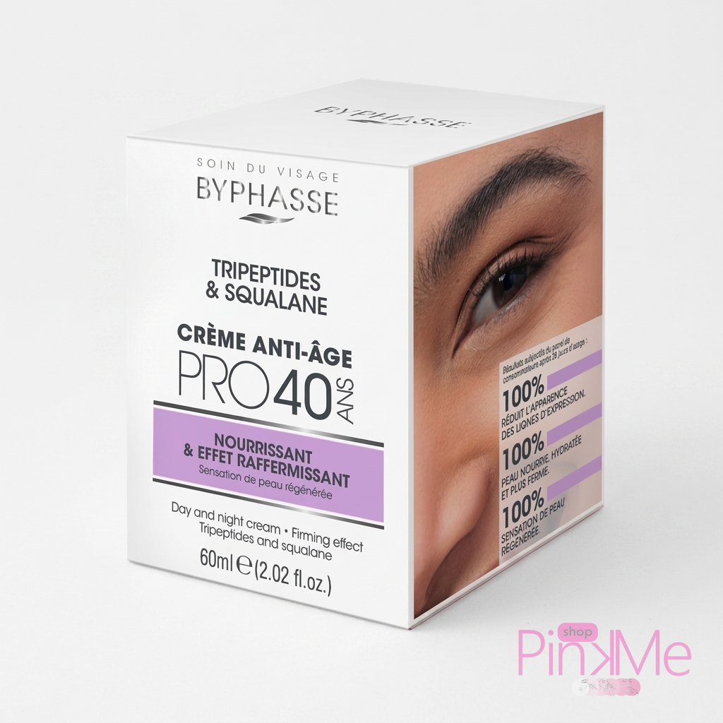 Byphasse Crème Anti-Âge Raffermissante Pro40 Ans 60 ml Jour Et Nuit