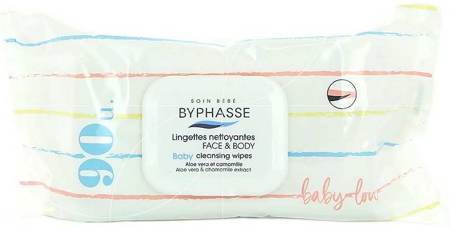 Byphasse Lingettes nettoyantes pour bébé, 90 pcs