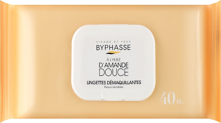 Byphasse Lingettes démaquillantes à l'huile d'amande douce