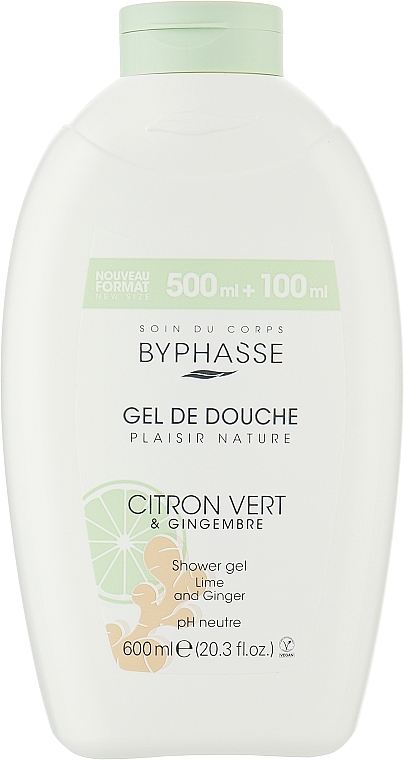 Byphasse Gel douche à la lime et gingembre