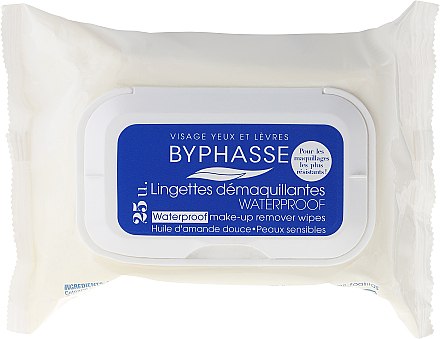 Byphasse Lingettes démaquillantes à l'huile d'amande douce pour peaux sensibles