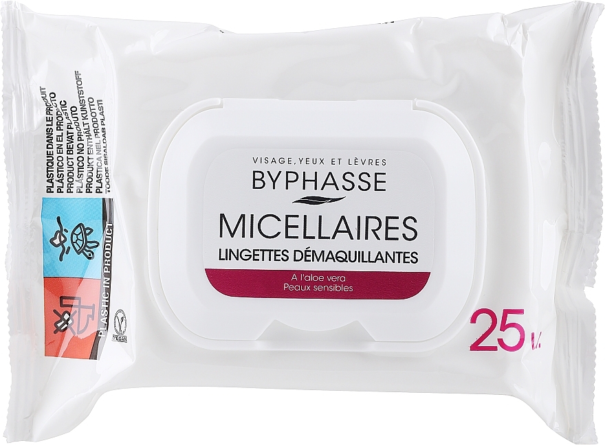 Byphasse Lingettes démaquillantes pour peaux sensibles