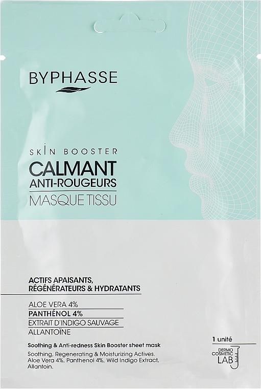 Byphasse Masque tissu apaisant et anti-rougeurs