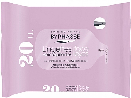 Byphasse Make-up Remover Milk Proteins All Skin Wipes