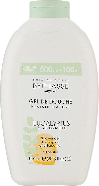 Byphasse Gel douche à l'eucalyptus et bergamote