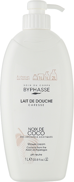 Byphasse Crème de douche, Noix de coco
