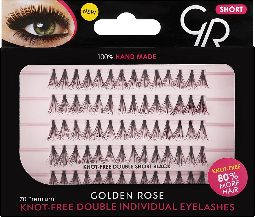 Golden Rose Individual Eyelashes