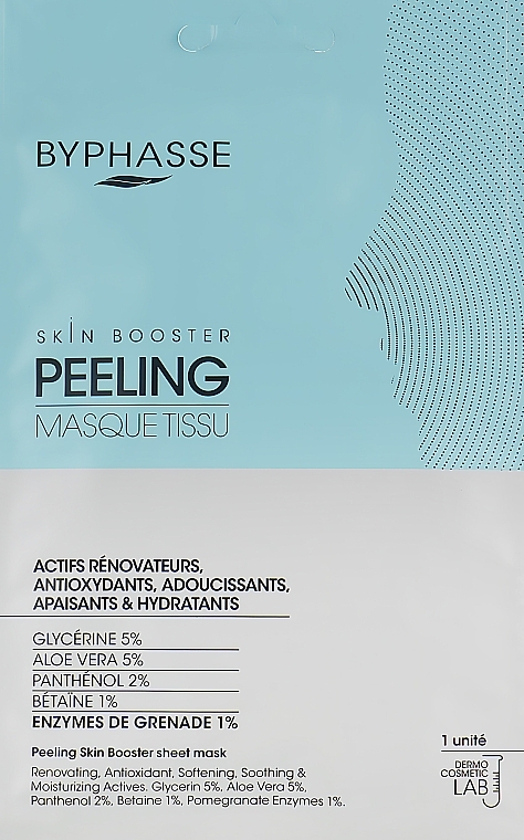 Byphasse Masque tissu-peeling pour visage