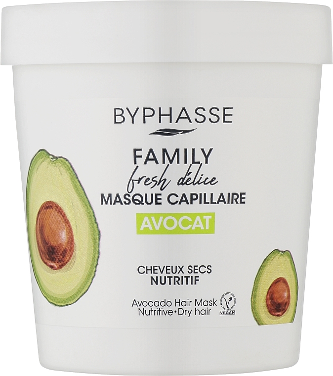 Byphasse Masque à l'avocat pour cheveux secs