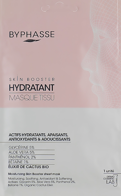 Masque tissu hydratant pour visage