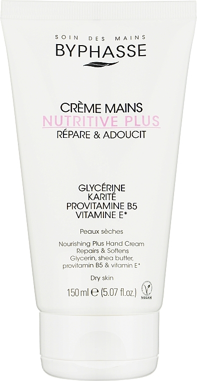 Byphasse Crème à la glycérine et beurre de karité pour mains