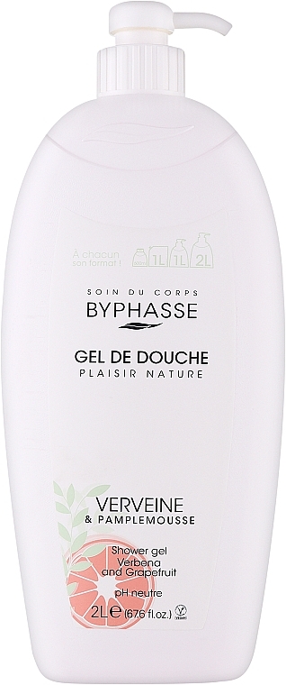 Byphasse Gel douche, Verveine et Pamplemousse