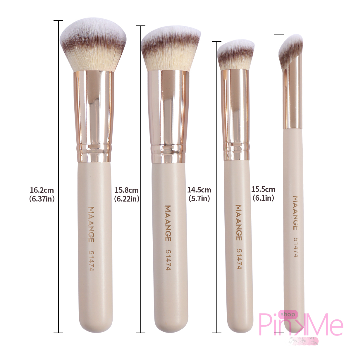 MAANGE Facial Brush Set De 4 Pièces