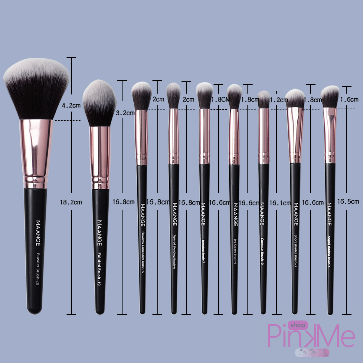 MAANGE Premium MakeUp Brush Set Professionnel De 20 Pièces