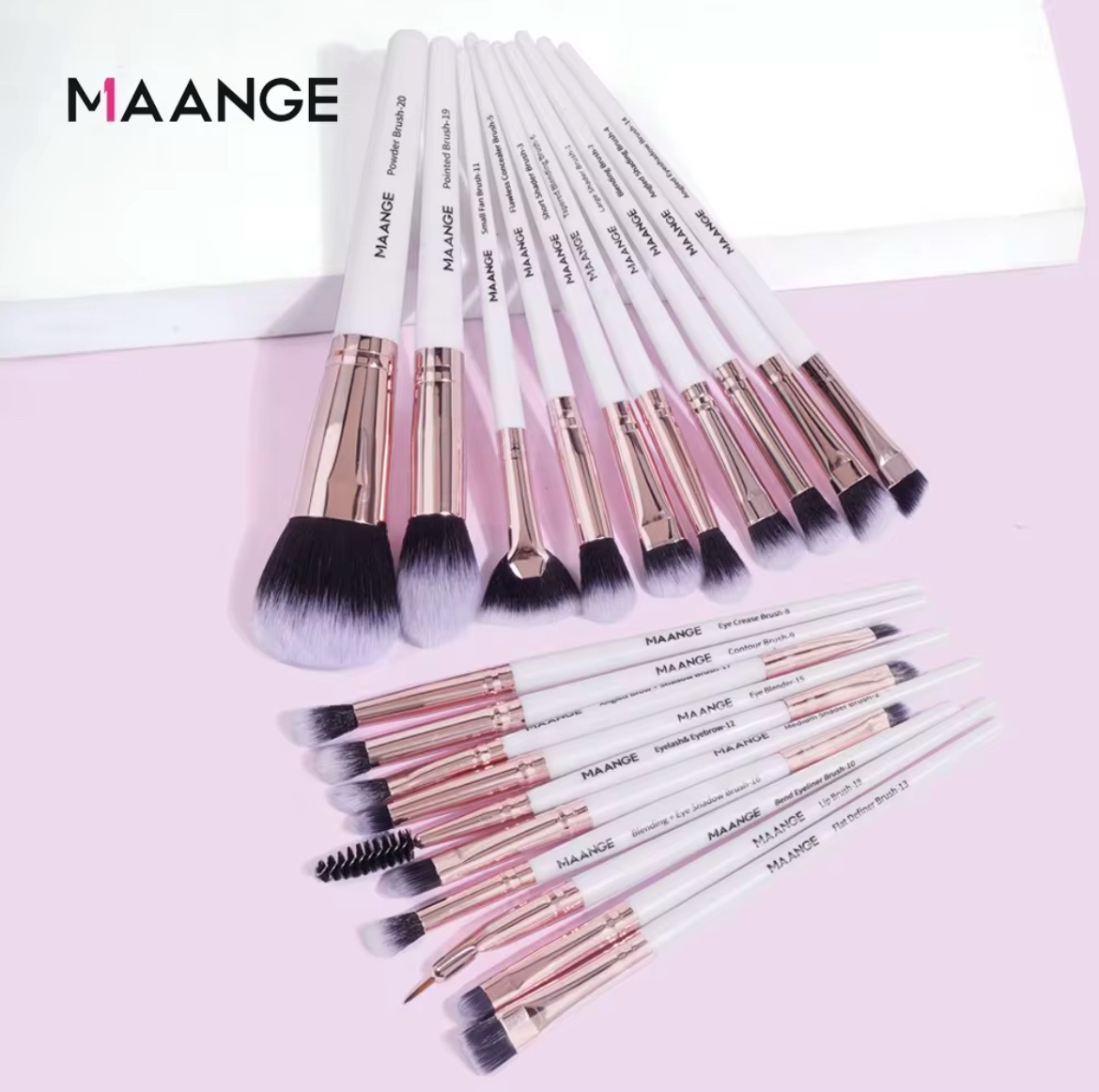 MAANGE Professionnel MakeUp Brush Set De 20 Pièces