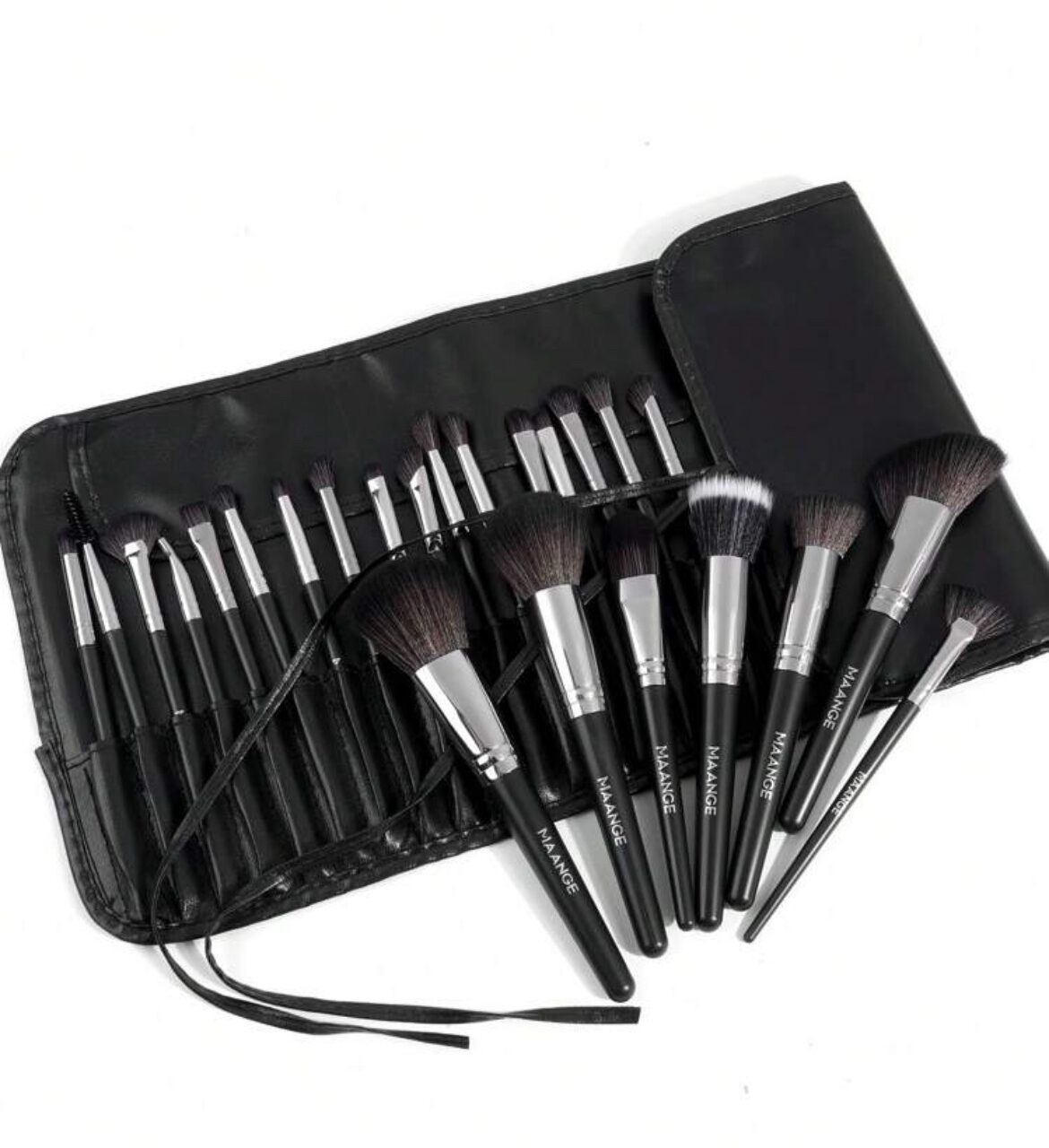 MAANGE Professionnel Set De 24 Pièces Noir Avec Sac De Rangement
