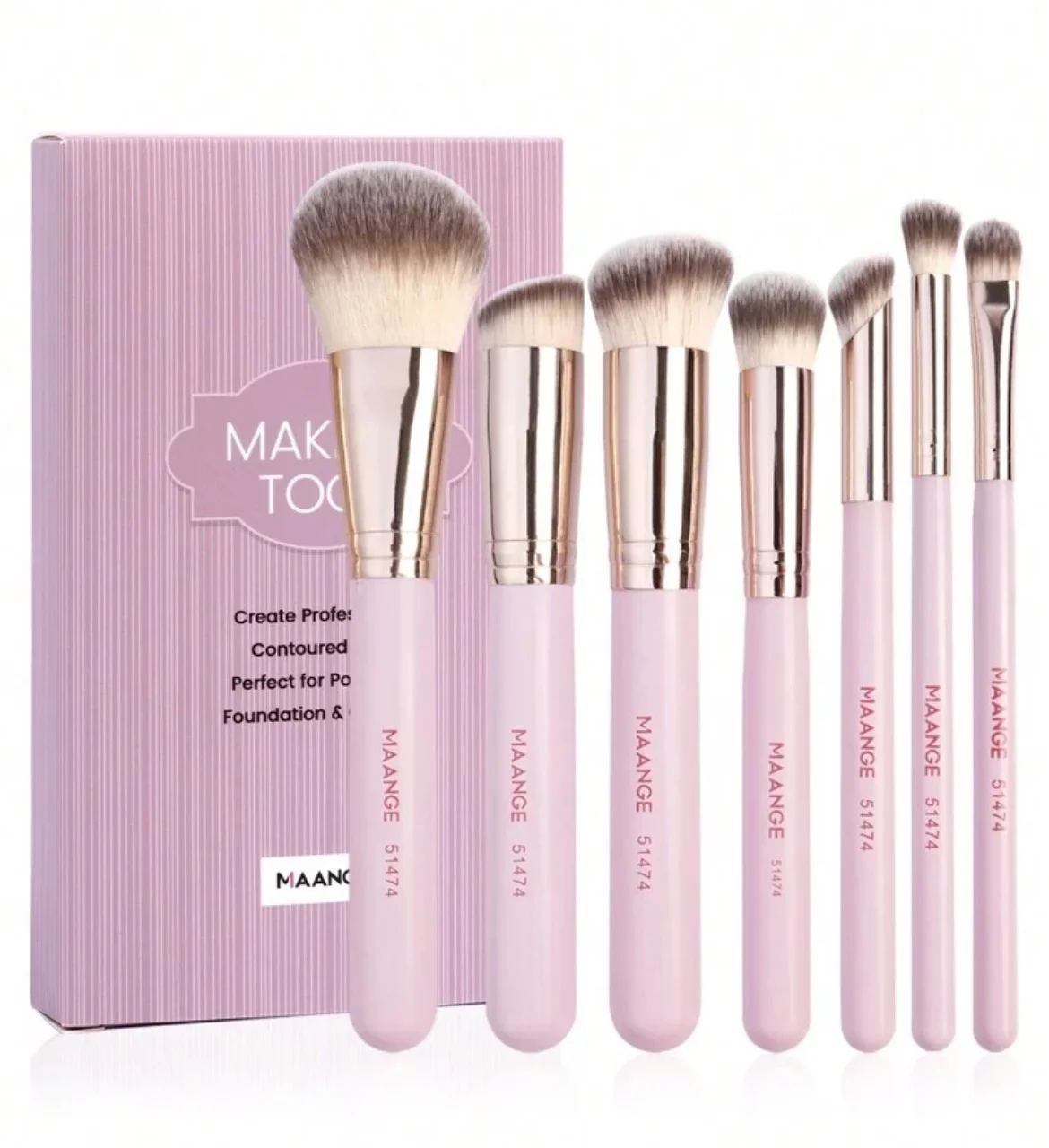 MAANGE MakeUp Tool Brush Set De 7 Pièces