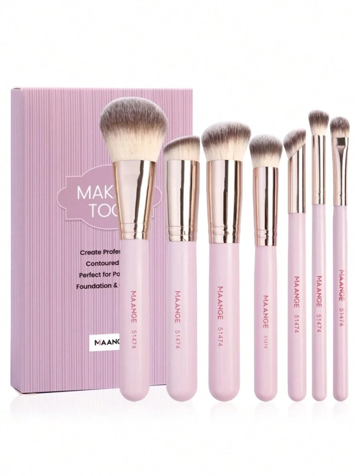MAANGE MakeUp Tool Brush Set  De 7 Pièces