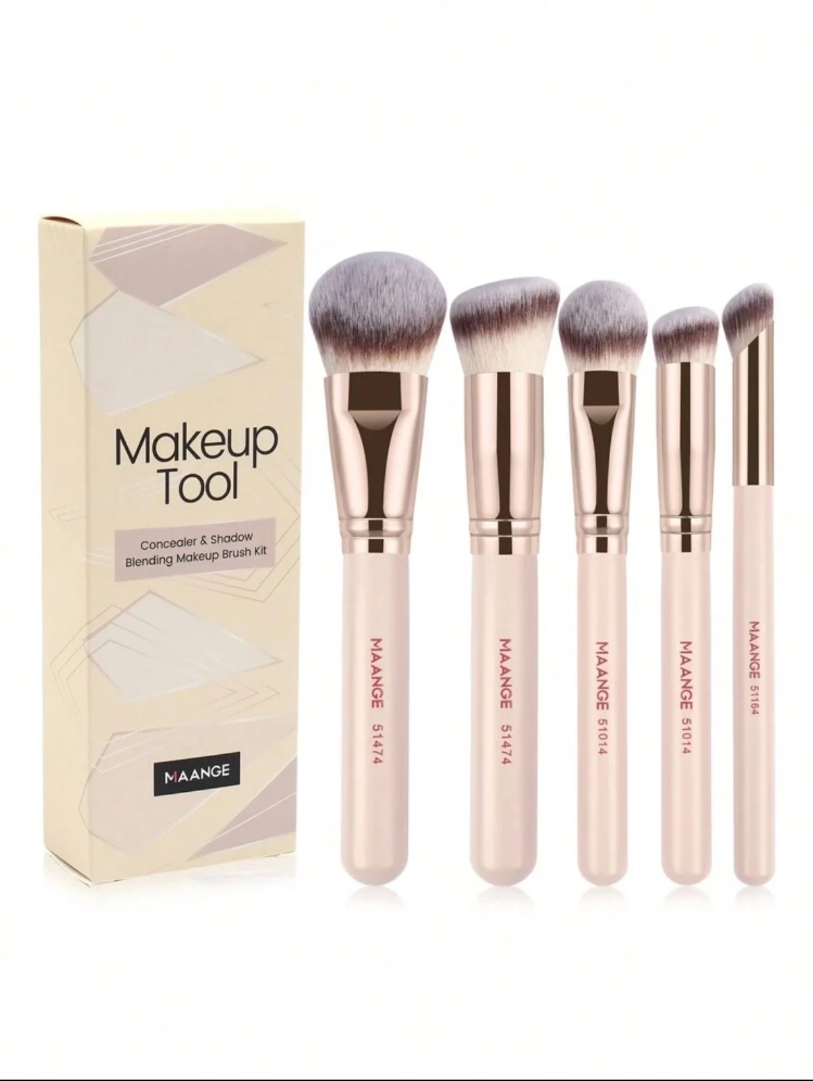 MAANGE MakeUp Tool Brush Set  De 5 Pièces