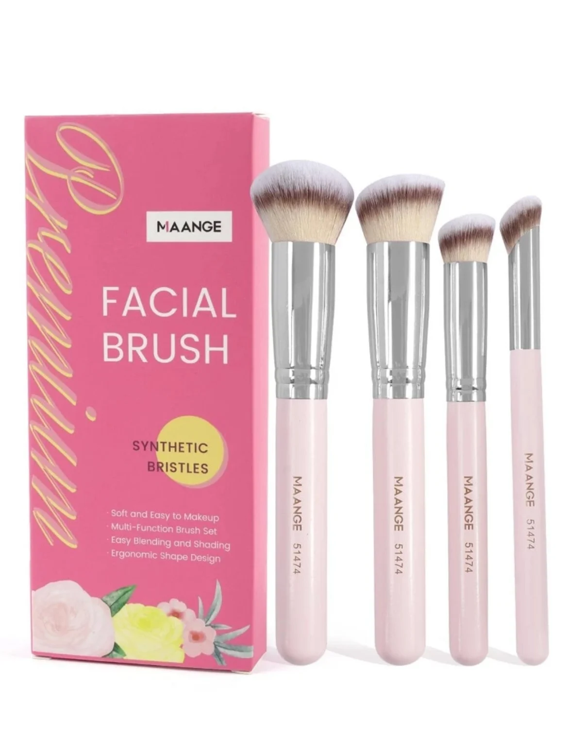 MAANGE Facial Brush Set  De 4 Pièces