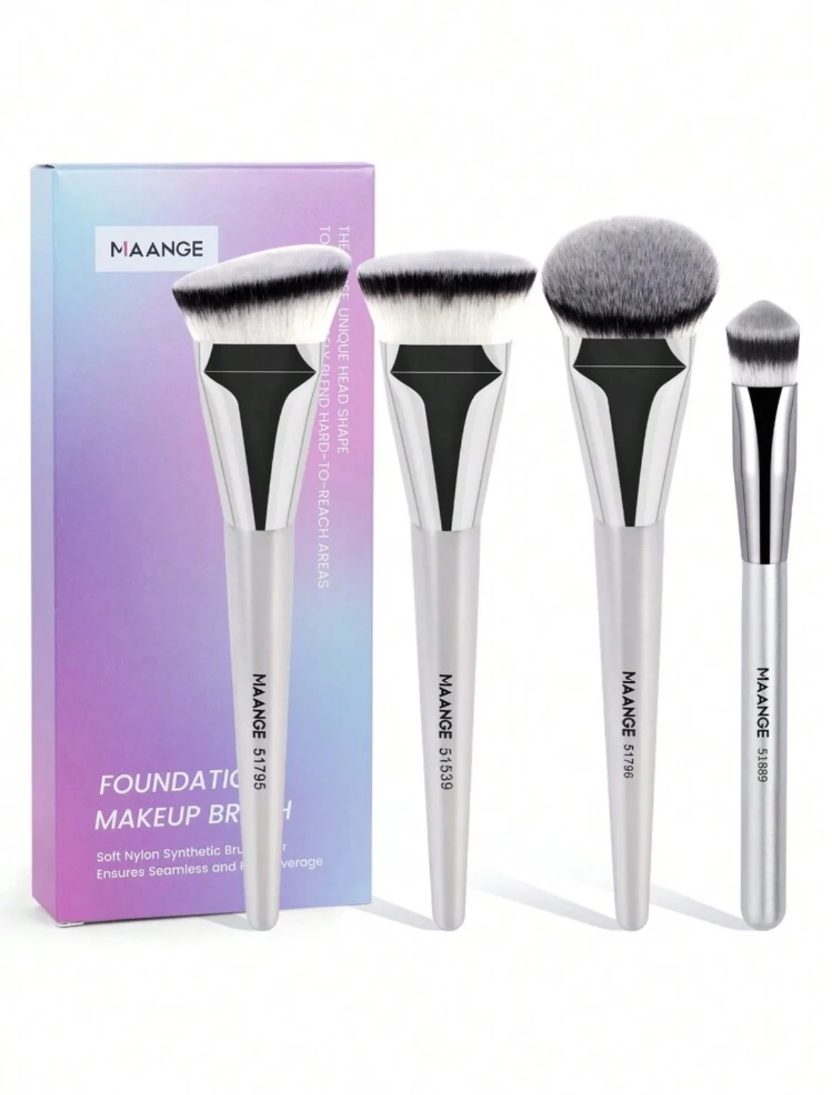 MAANGE Foundation Brush Set  De 4 Pièces