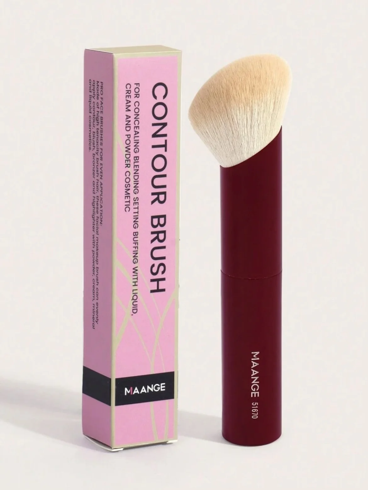 MAANGE MakeUp Professionnal Contour Brush Tubulaire Avec Boite