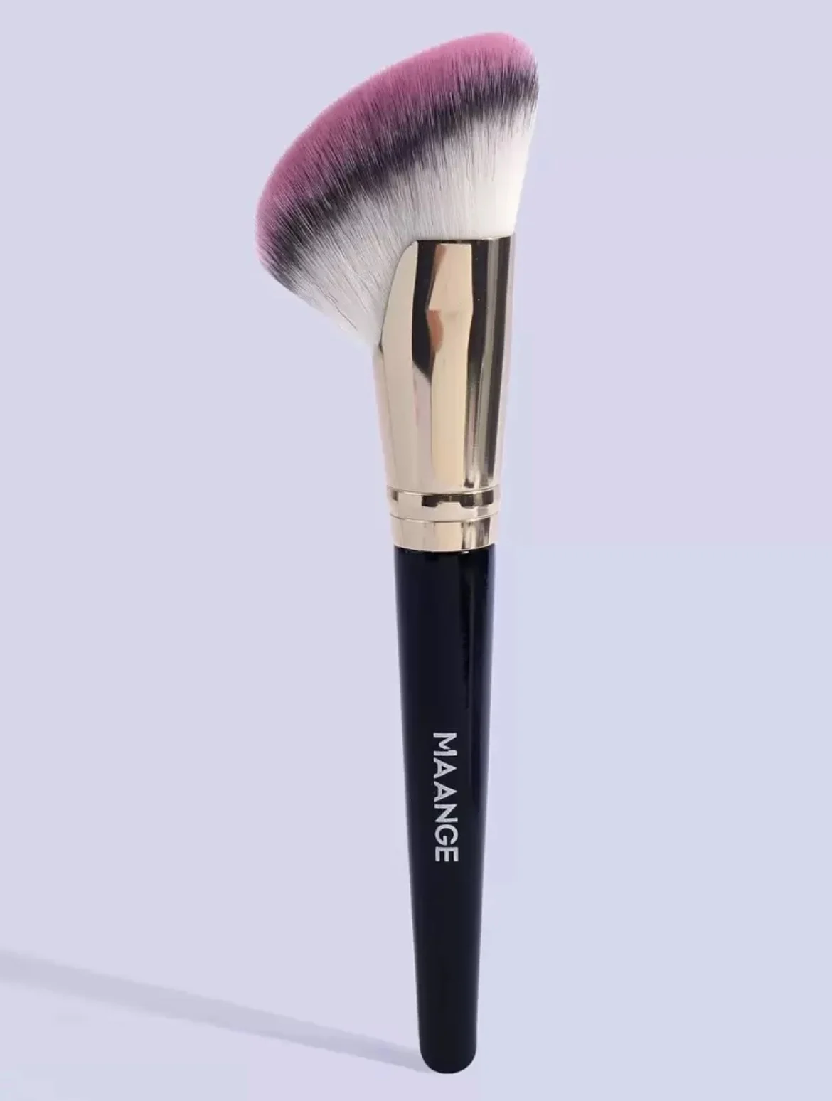 MAANGE MakeUp Professionnal Contour Brush Forme Faucille Noir-1