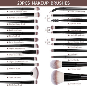 MAANGE Professionnel MakeUp Brush Set De 20 Pièces MAANGE Professionnel MakeUp Brush Set De 20 Pièces