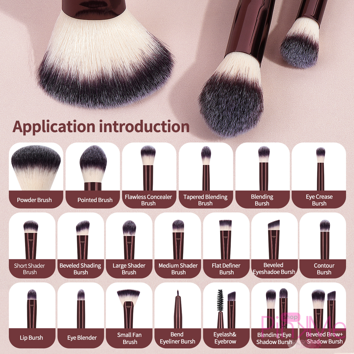 MAANGE Professionnel MakeUp Brush Set De 20 Pièces MAANGE Professionnel MakeUp Brush Set De 20 Pièces