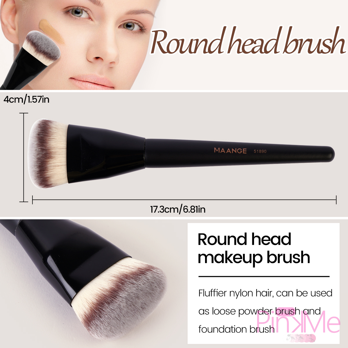 MAANGE Foundation Brush Set De 4 Pièces