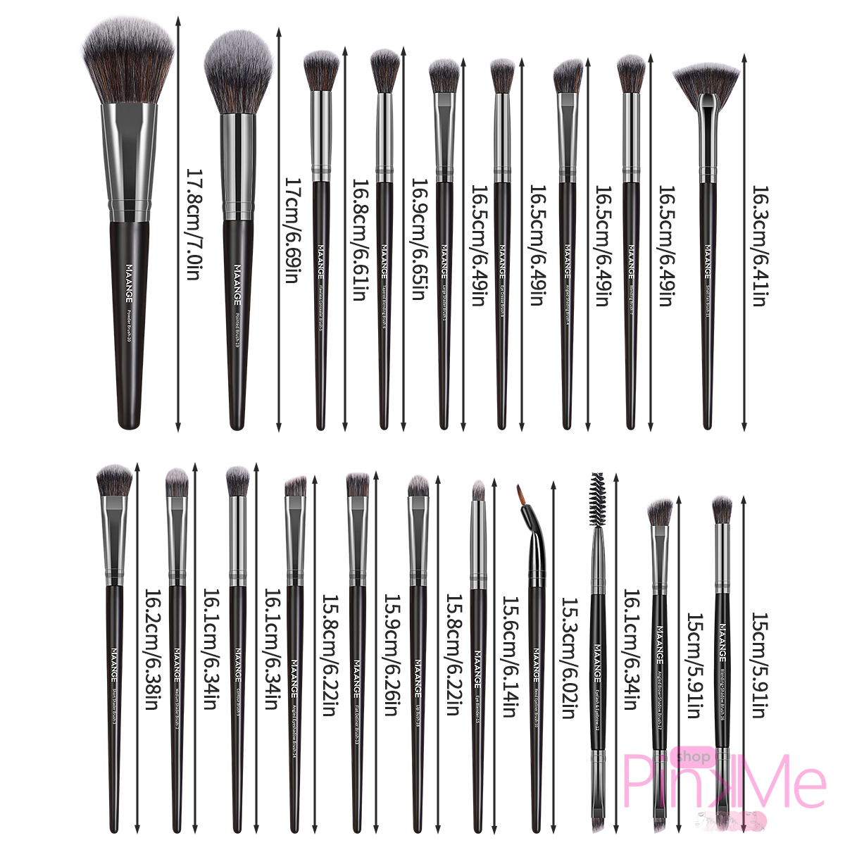 MAANGE Professionnel MakeUp Brush Set De 20 Pièces MAANGE Professionnel MakeUp Brush Set De 20 Pièces