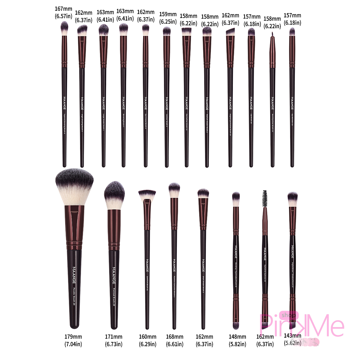 MAANGE Professionnel MakeUp Brush Set De 20 Pièces MAANGE Professionnel MakeUp Brush Set De 20 Pièces