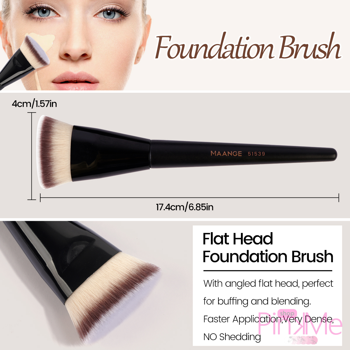 MAANGE Foundation Brush Set De 4 Pièces