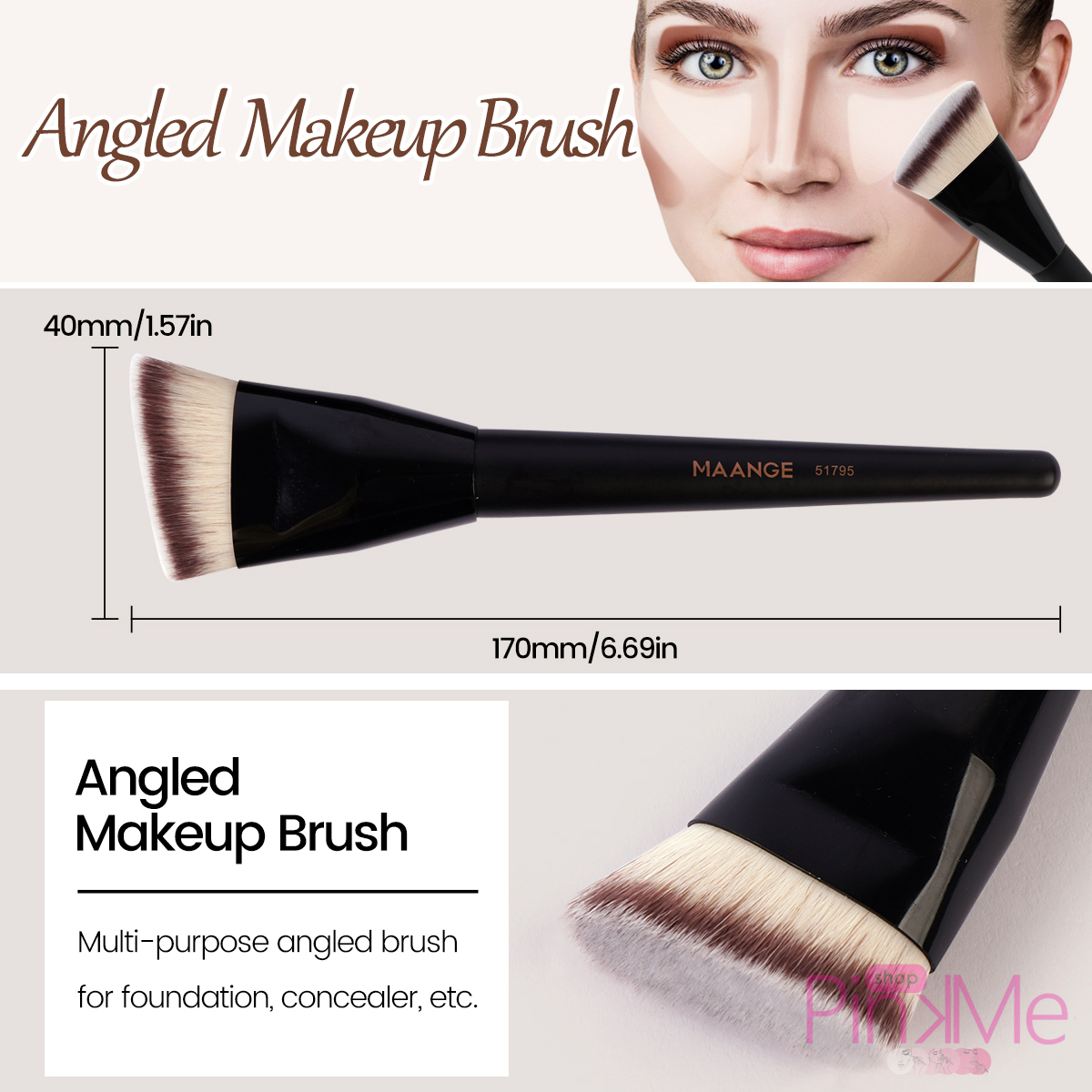 MAANGE Foundation Brush Set De 4 Pièces