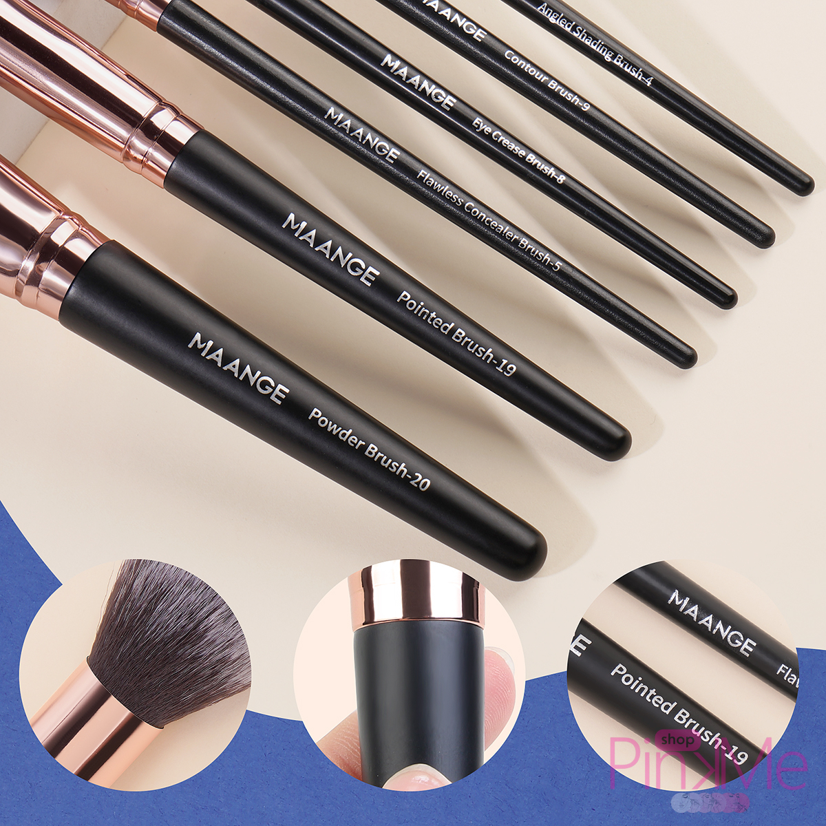 MAANGE Premium MakeUp Brush Set Professionnel De 20 Pièces