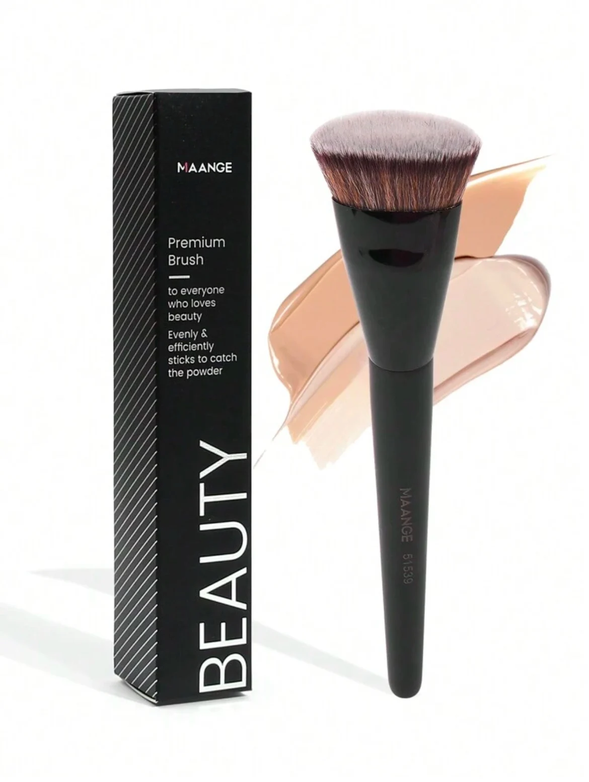 MAANGE Premium 1 Pièce Foundation Brush Flat Head