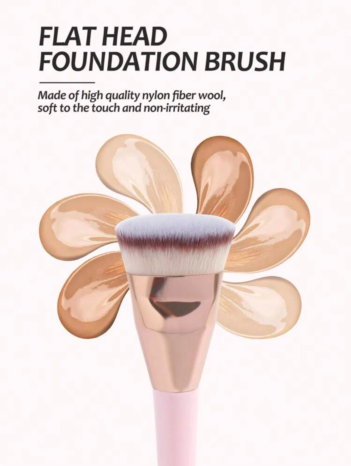 MAANGE Premium 1 Pièce Foundation Brush Flat Head