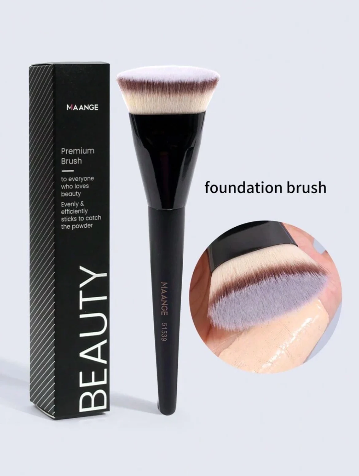MAANGE Premium 1 Pièce Foundation Brush Flat Head