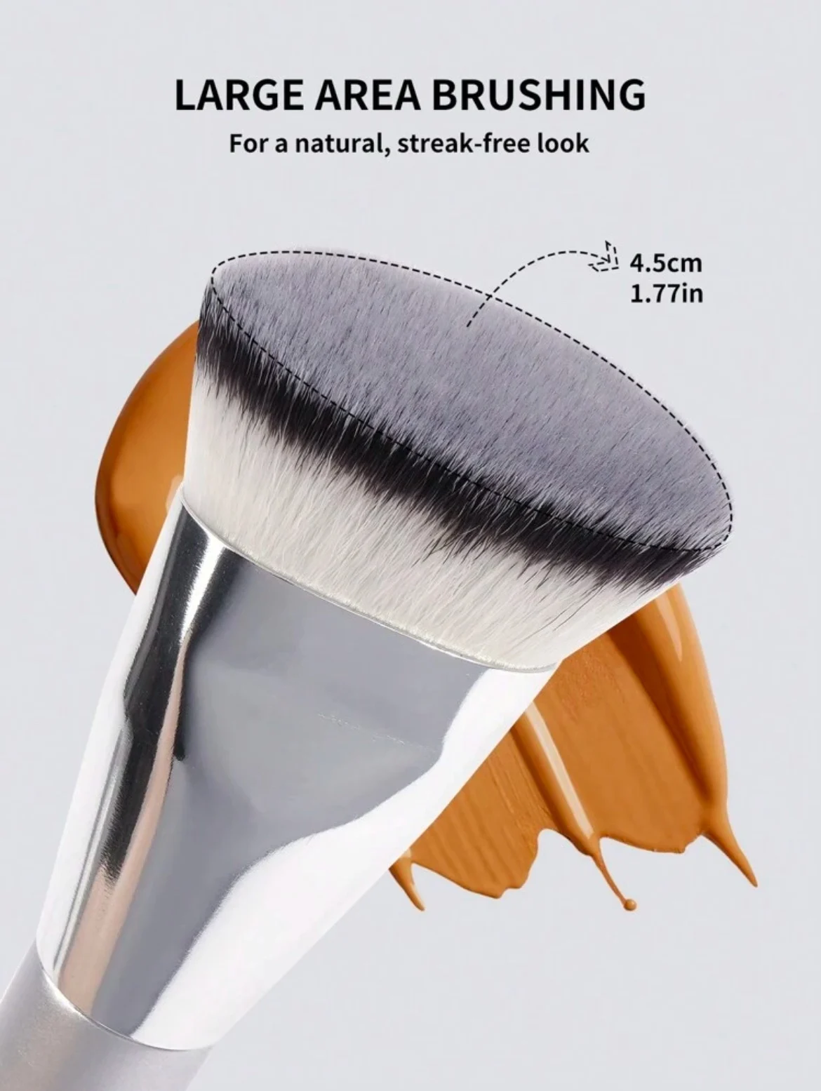MAANGE Premium 1 Pièce Foundation Brush Flat Head