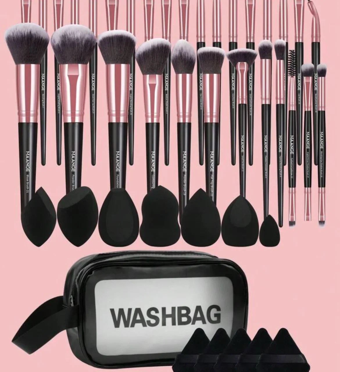 MAANGE Kit 43 Pièces Outils De Maquillage