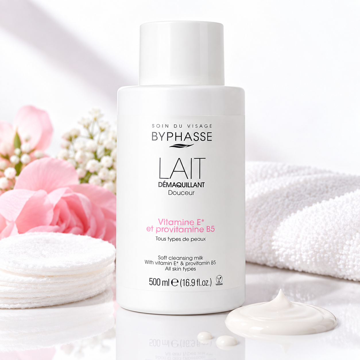Byphasse Lait Démaquillant Douceur Visage Et Yeux (Bouteille) Tous Types De Peaux