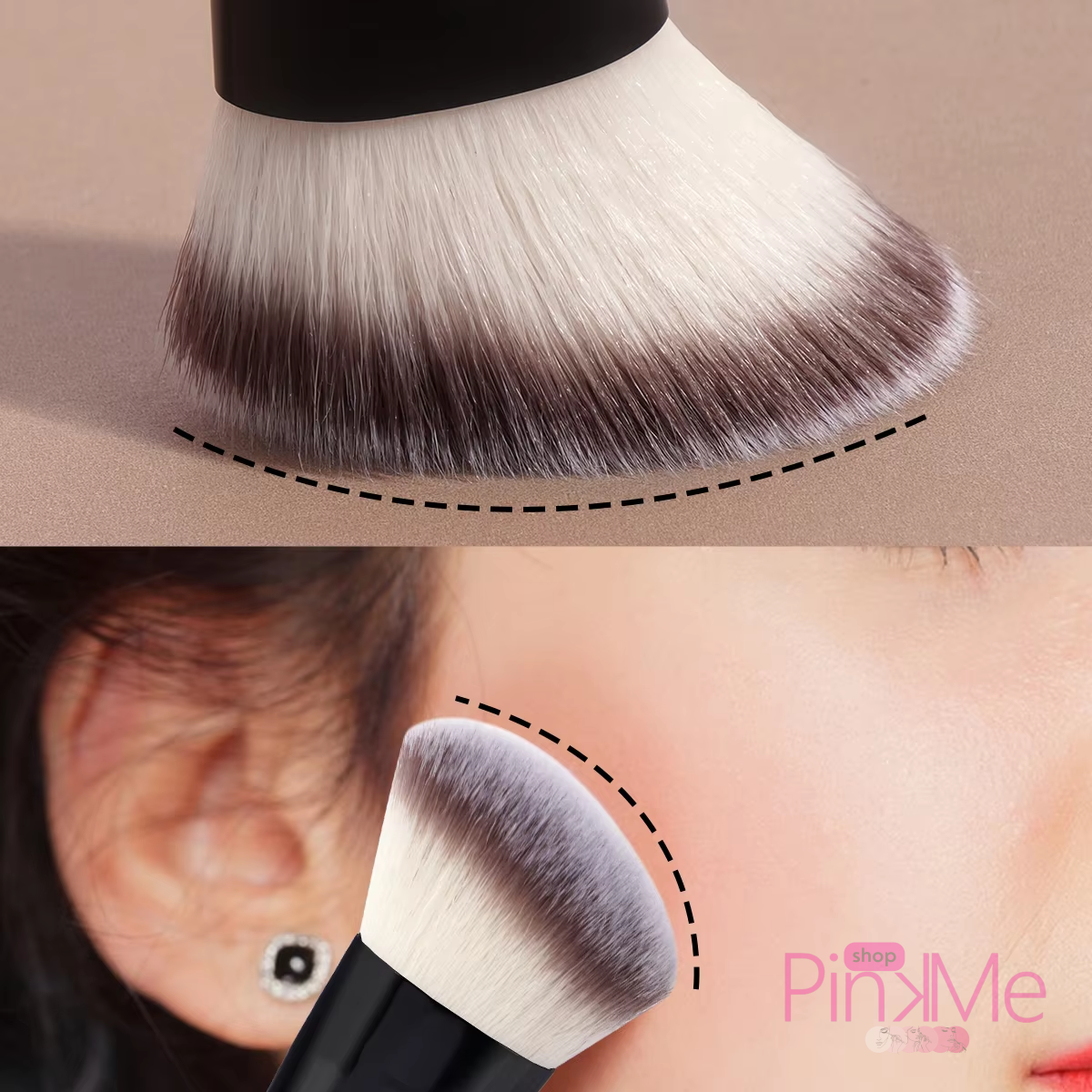 MAANGE Premium MakeUp Brush SET De 4 Pièces Double