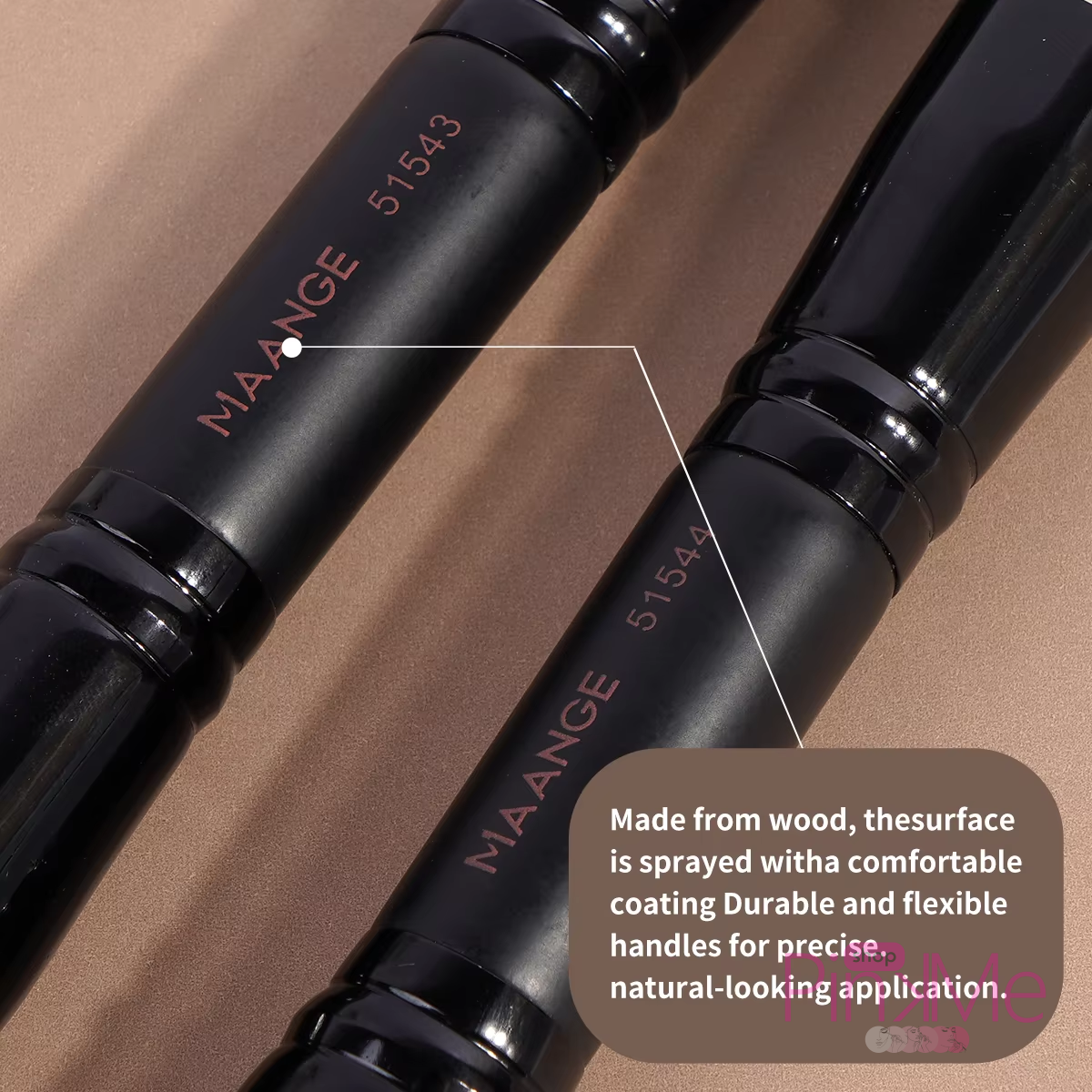 MAANGE Premium MakeUp Brush SET De 4 Pièces Double
