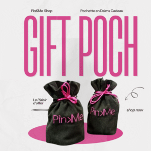 PinKMe Pochette Cadeau en Daim – Black PinKMe Pochette Cadeau en Daim – Black