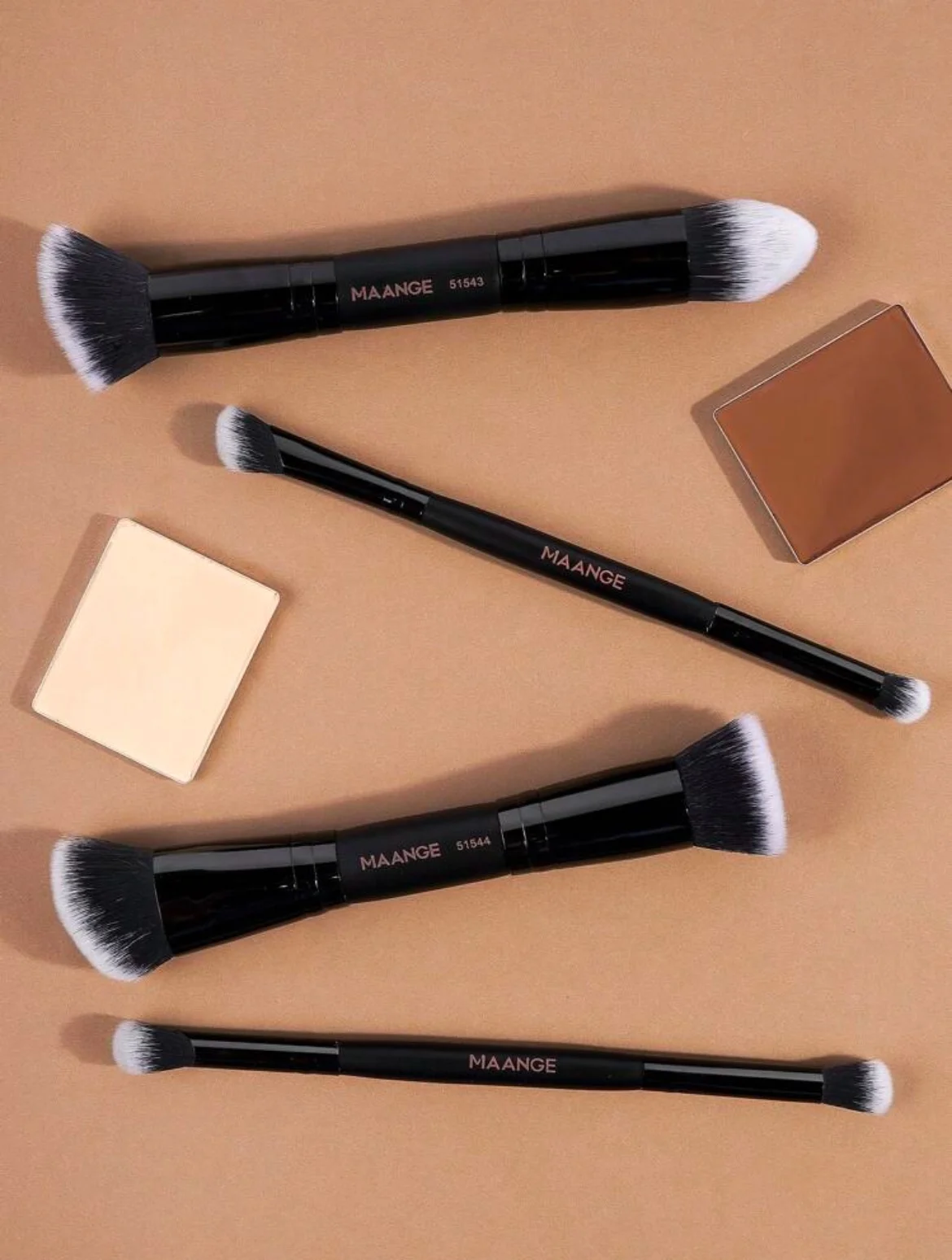 MAANGE MakeUp Brush SET Artiste De 4 Pièces Double